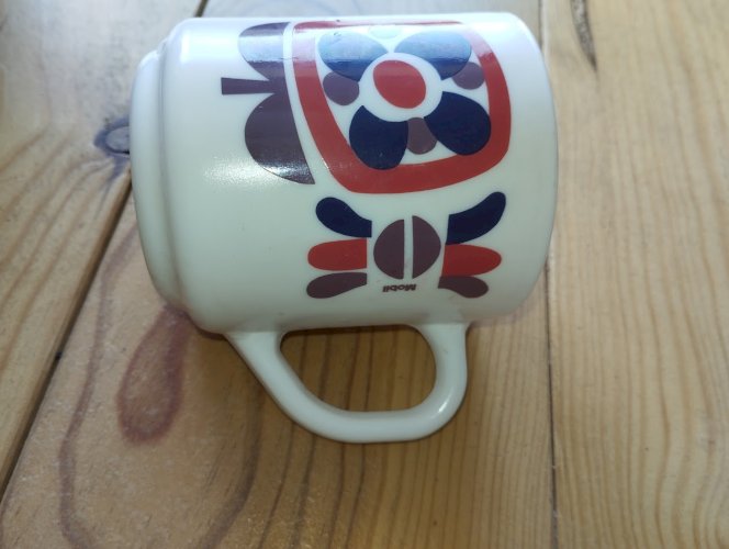 4 Mugs Mobil arcopal vintage