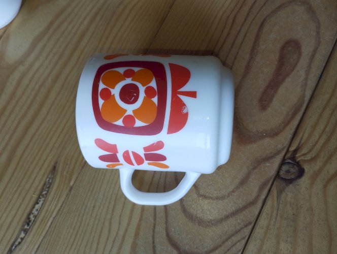 4 Mugs Mobil arcopal vintage