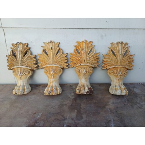 4 Pieds Fonte 1900 de Baignoire Sabots