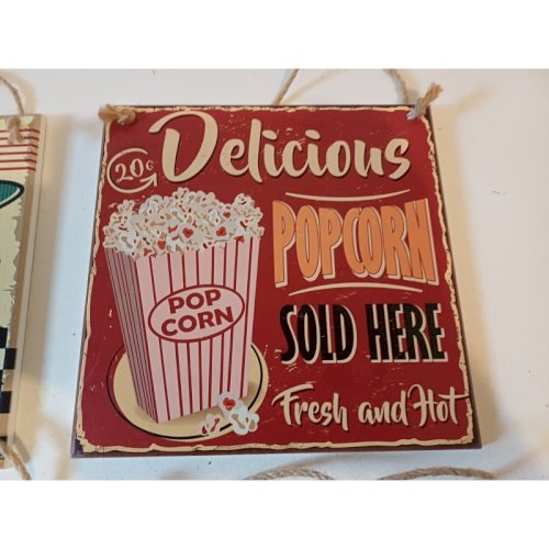 4 Plaques Bois Publicité  USA Année 50 