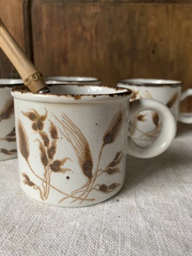 4 tasses à café 1970 Midwinter England 