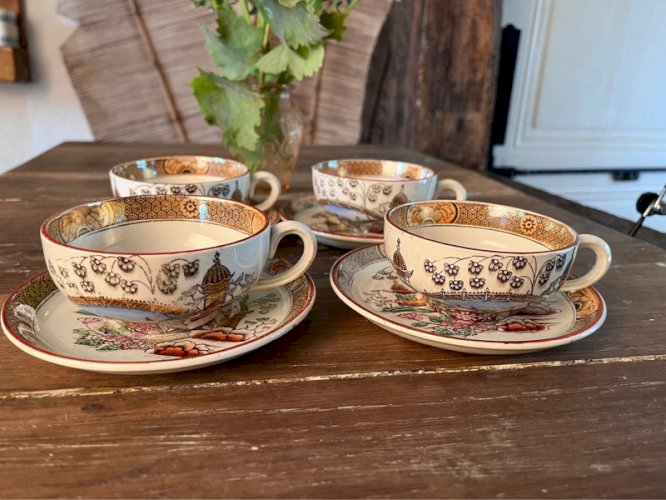 4 tasses à café Badonviller modèle Tokyo