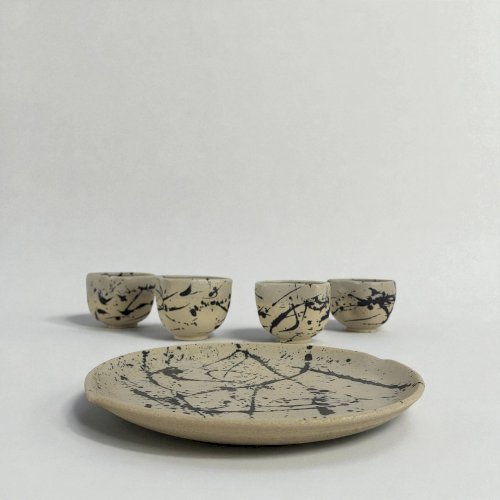 4 tasses à café en grès