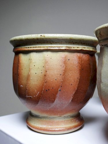 4 Tasses à thé grès style Japonais estampillés vintages