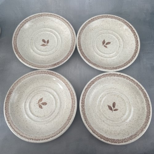 4 tasses mug avec soucoupes CHURCHILL England décor épis de blé