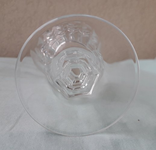 4 verres à pied en cristal
