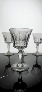 4 Baccarat Piccadilly crystal wine glasses
