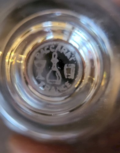 4 verres à vin cristal Baccarat Piccadilly