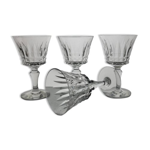 4 verres à vin cristal Baccarat Piccadilly