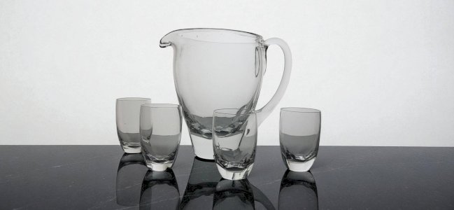 4 crystal glasses Lalique model Highlands