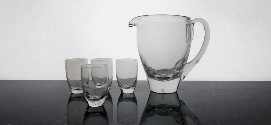 4 verres cristal Lalique modèle Highlands