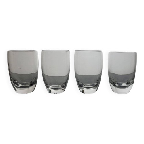 4 verres cristal Lalique modèle Highlands