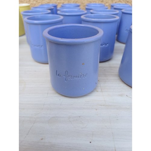 40 Petits Pots de Yahourt en Terre cuite  La Fermière 