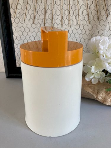 425⚜️ Ancienne Boite Thermos Isotherme Vintage Année 70 Hauteur 21 Cm