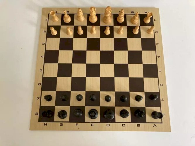 4⚜️Ancien Jeu de Société Jeu D'échecs Rachez Bois Vintage Complet Made In France