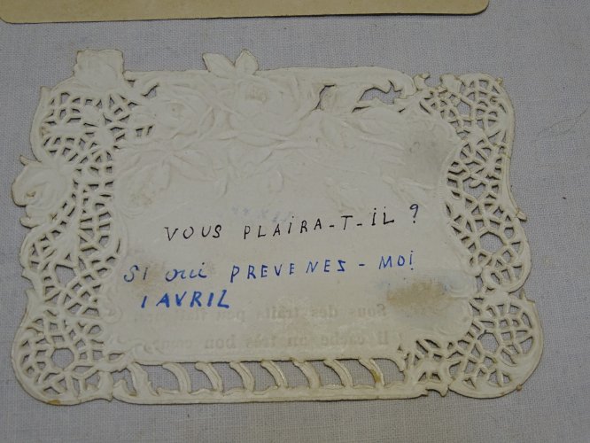 -5 ANCIENNES CARTES 1er AVRIL 1 Sur CELLULOÏD COLLECTION VIEUX PAPIERS