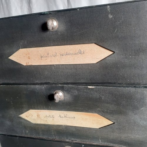 5 cartons anciens de cartonnier, archives, classeurs de notaire R974