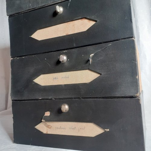 5 cartons anciens de cartonnier, archives, classeurs de notaire R974