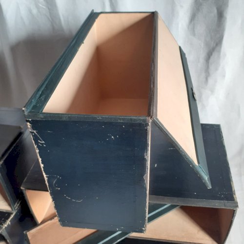 5 cartons anciens de cartonnier, archives, classeurs de notaire R974