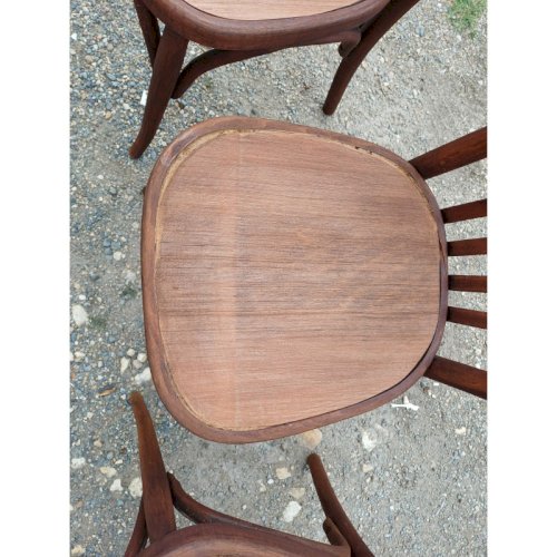 5 Chaises bistrot Thonet bois