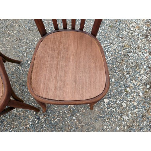 5 Chaises bistrot Thonet bois