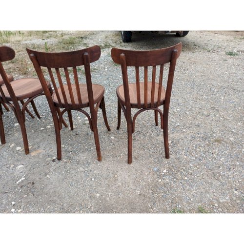 5 Chaises bistrot Thonet bois