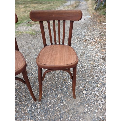 5 Chaises bistrot Thonet bois