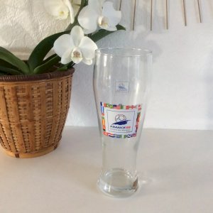 5 ⚜️ Large Glass World Cup Football France 98 Height 22 Cm