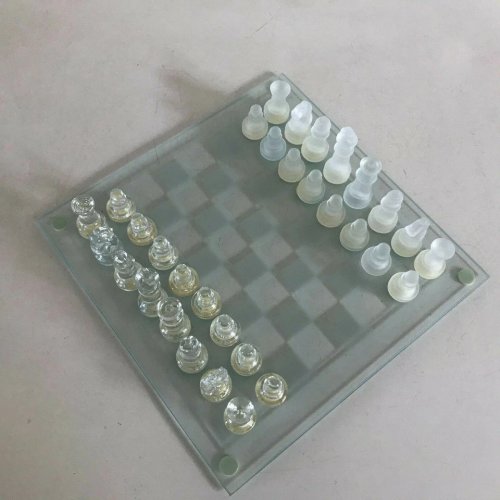 5 ⚜️ Jeu De Société Jeu D'échecs Complet En Verre