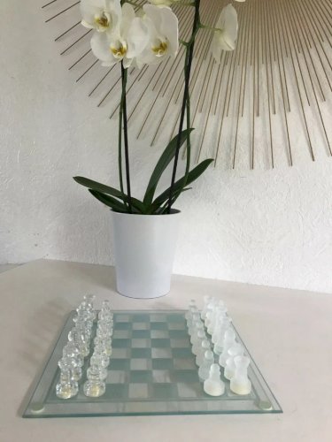 5 ⚜️ Jeu De Société Jeu D'échecs Complet En Verre