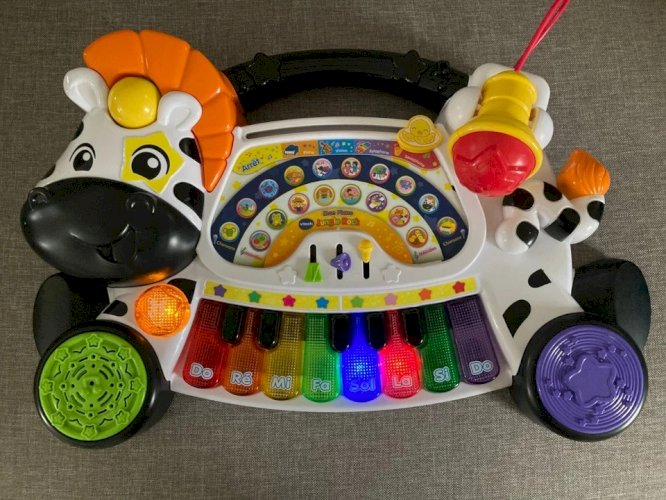 5 ⚜️ Jouet Jeux Éducatif Vtech Mon Piano Zèbre Jungle Rock  Musical et Lumineux