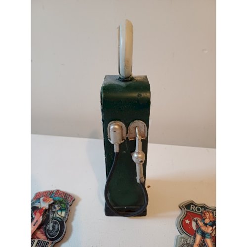 5 Magnets Bois Publicité USA Année 50 + Pompe Tole