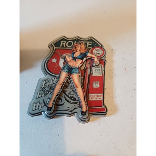 5 Magnets Bois Publicité USA Année 50 + Pompe Tole