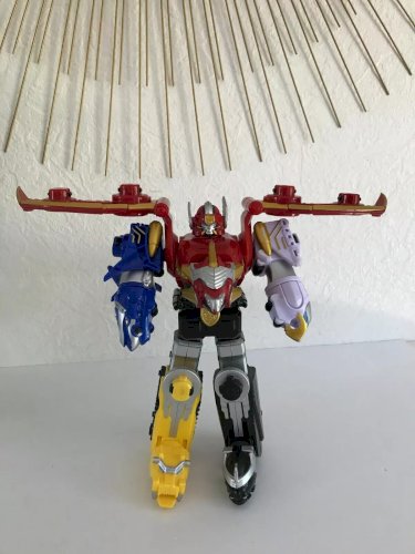 5⚜️ Robot Power Rangers Goset Great Megazord Deluxe Hauteur 23 Cm