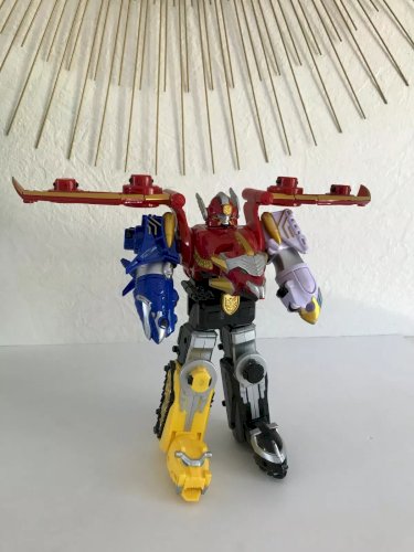 5⚜️ Robot Power Rangers Goset Great Megazord Deluxe Hauteur 23 Cm