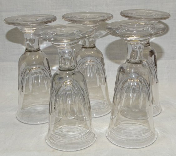 -5 SUPERBES VERRES A ABSINTHE VERRES de CAFE BISTROT XIXe COLLECTION VITRINE   D