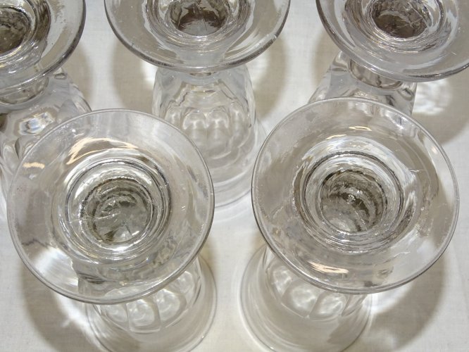 -5 SUPERBES VERRES A ABSINTHE VERRES de CAFE BISTROT XIXe COLLECTION VITRINE   D
