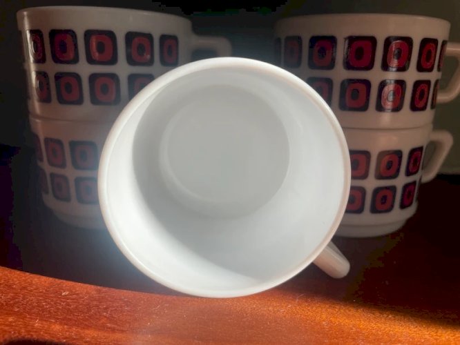 5 tasses Arcopal modèle Square