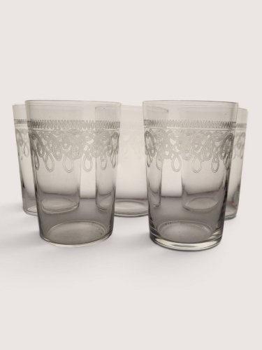 5 verres à eau / Gobelet en cristal