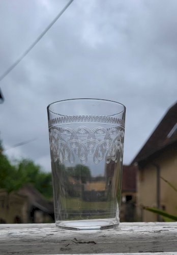 5 verres à eau / Gobelet en cristal