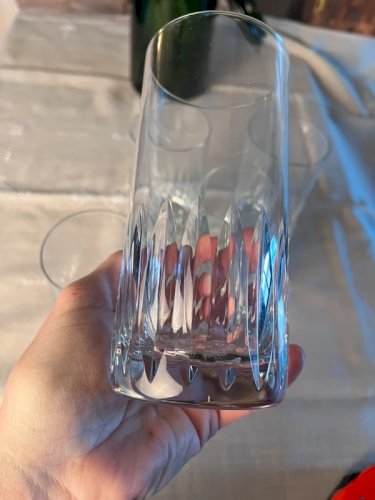 5 verres à orangeade Saint-Louis en cristal