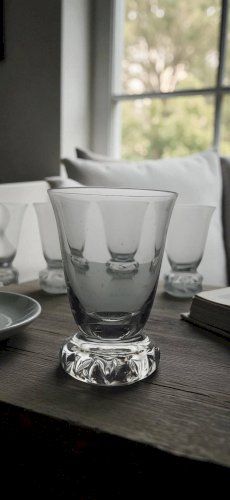 5 Verres en cristal Daum modèle Kim
