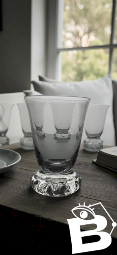 5 Verres en cristal Daum modèle Kim