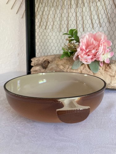 525⚜️ Ancien Plat Rond Le Creuset Fonte Émaillée  Diamètre 20 Cm Made In France