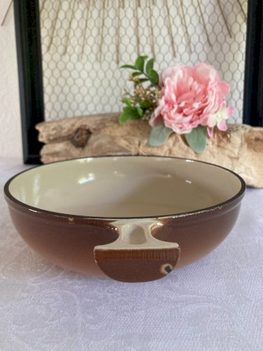 525⚜️ Ancien Plat Rond Le Creuset Fonte Émaillée  Diamètre 20 Cm Made In France