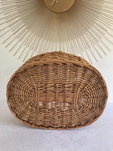 525⚜️ Décoration Panier Ovale à Bouteilles en Osier Rotin - Pour 6 Bouteilles