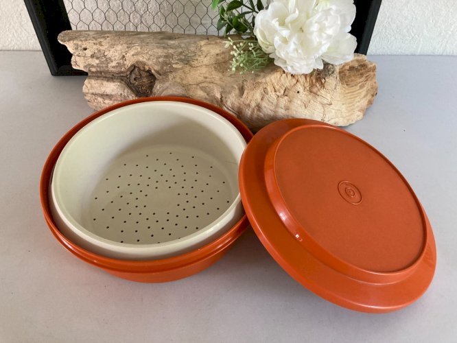 525⚜️ Multiservices Cuiseur Vapeur Rond Tupperware Diamètre 20 Cm