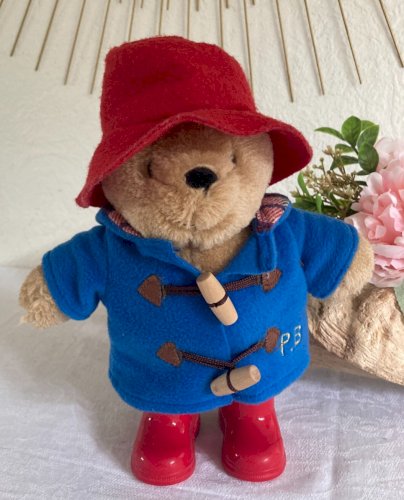 525⚜️ Peluche Doudou Nounours Ours Paddington Bear Hauteur 25 Cm Debout
