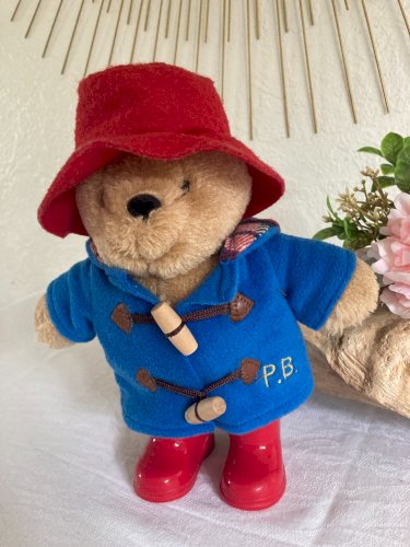 525⚜️ Peluche Doudou Nounours Ours Paddington Bear Hauteur 25 Cm Debout