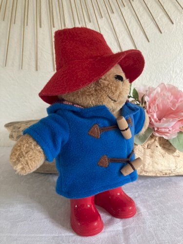 525⚜️ Peluche Doudou Nounours Ours Paddington Bear Hauteur 25 Cm Debout